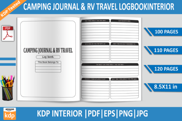 Camping Journal RV Travel KDP Made Easy