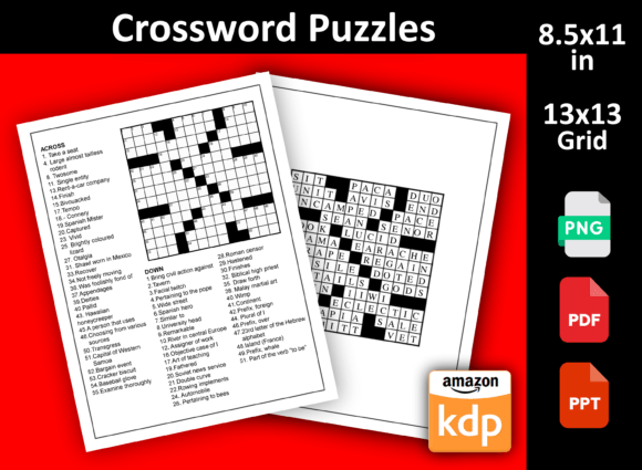 Crossword 19: A Closer Look at 13×13 Puzzle Interiors for Amazon KDP