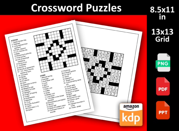 Crossword 22: A Professional Puzzle Interior for Self-Publishers