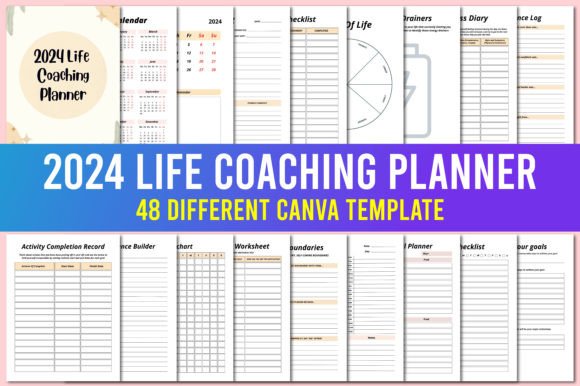 Designing Your Future: Inside the 2024 Life Coaching Planner KDP Interior