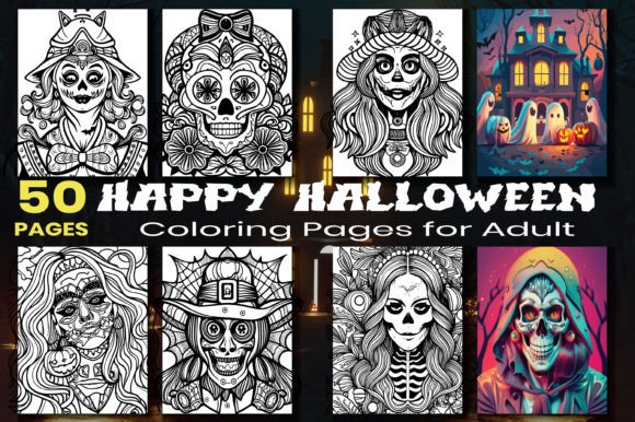 Evaluating the Happy Halloween Coloring Pages for Adults Collection