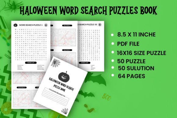 Halloween Word Search Puzzles Book: Boost Your IQ Screen‑Free