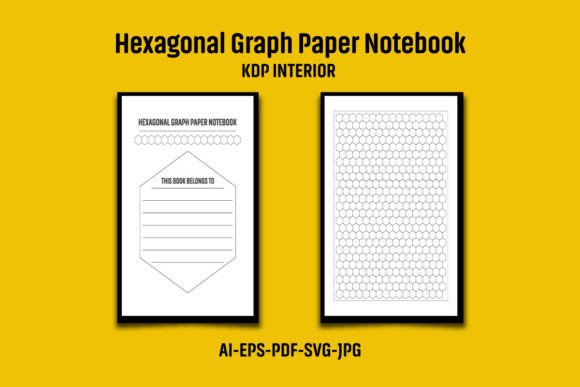 Hexagonal Graph Paper Notebook KDP Publishing Ideas