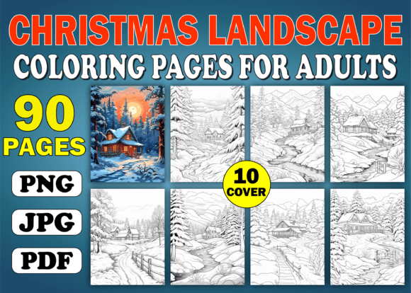 Rethinking Seasonal Passive Income with the 90 Christmas Landscape Coloring Book KDP
