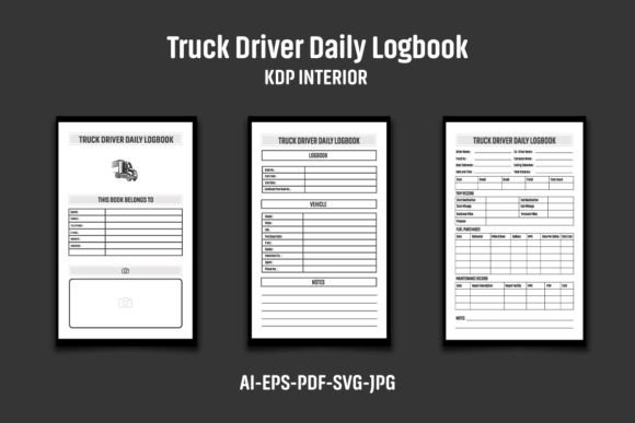 What a Truck Driver Daily Logbook KDP Interior Actually Offers and Where It Fits in a Self-Publishing Workflow